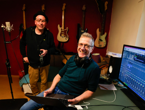Jan und Reiner im Studio in Otzberg
